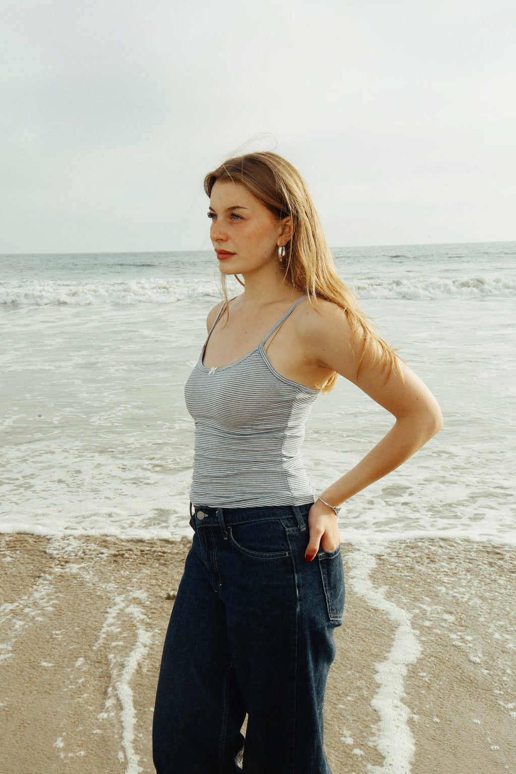 Thalia Tank Top in Pacific Stripe