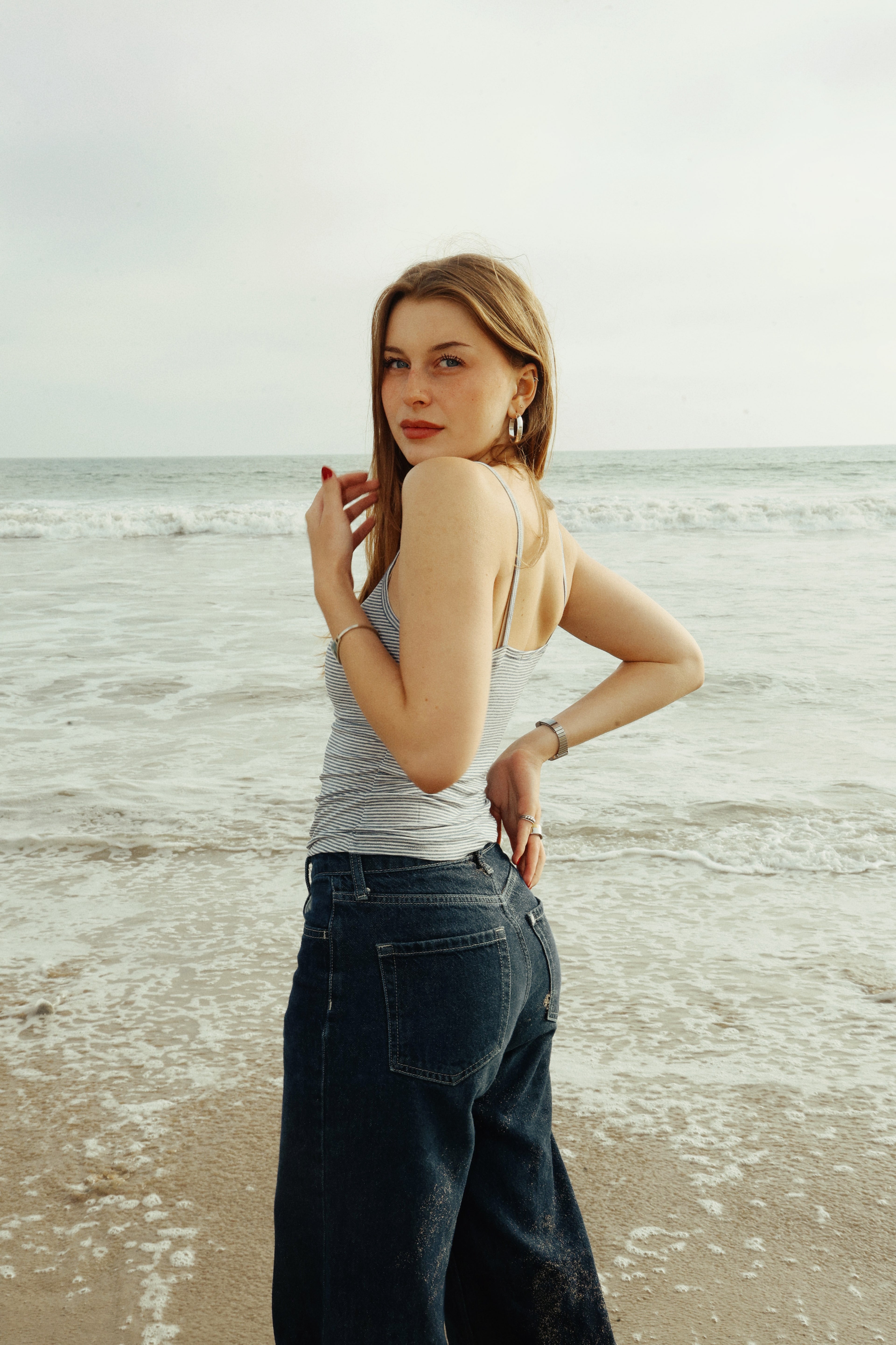Thalia Tank Top in Pacific Stripe