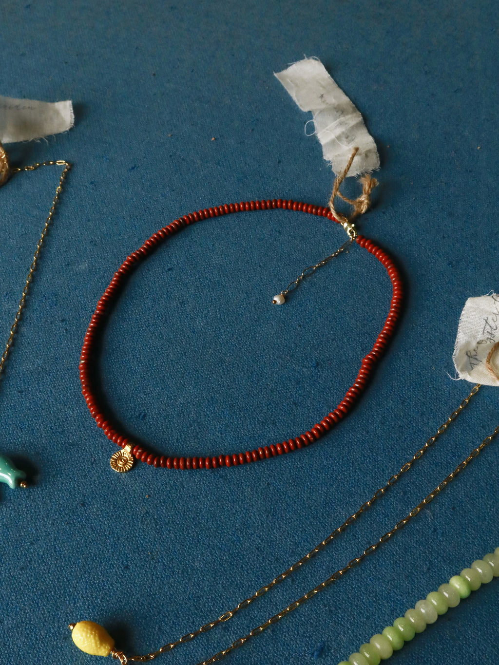 Amber Beaded Choker