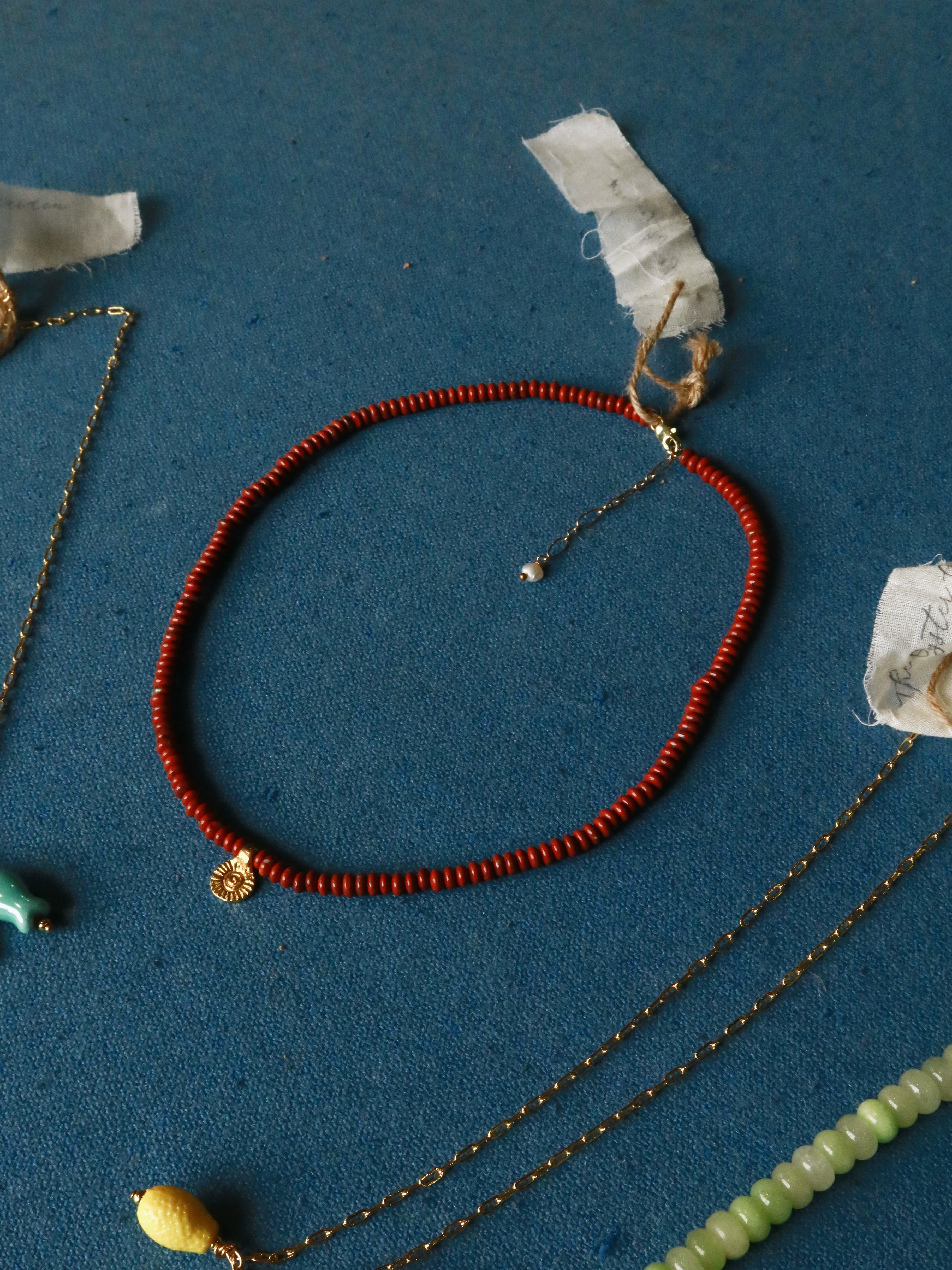 Amber Beaded Choker