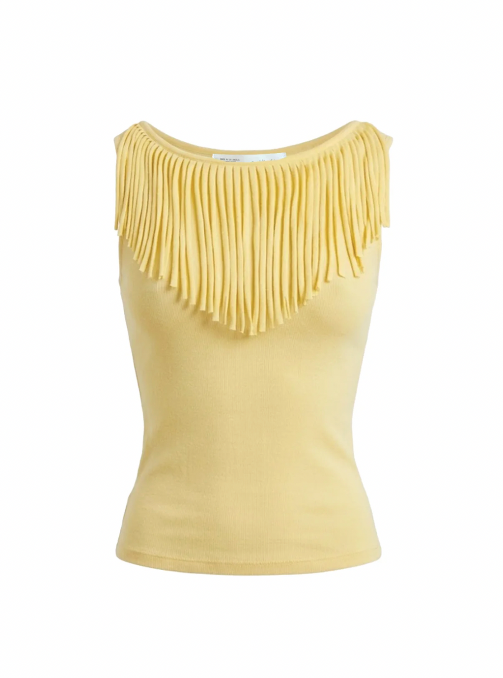 Muse Fringe Tank Top in Daffodil