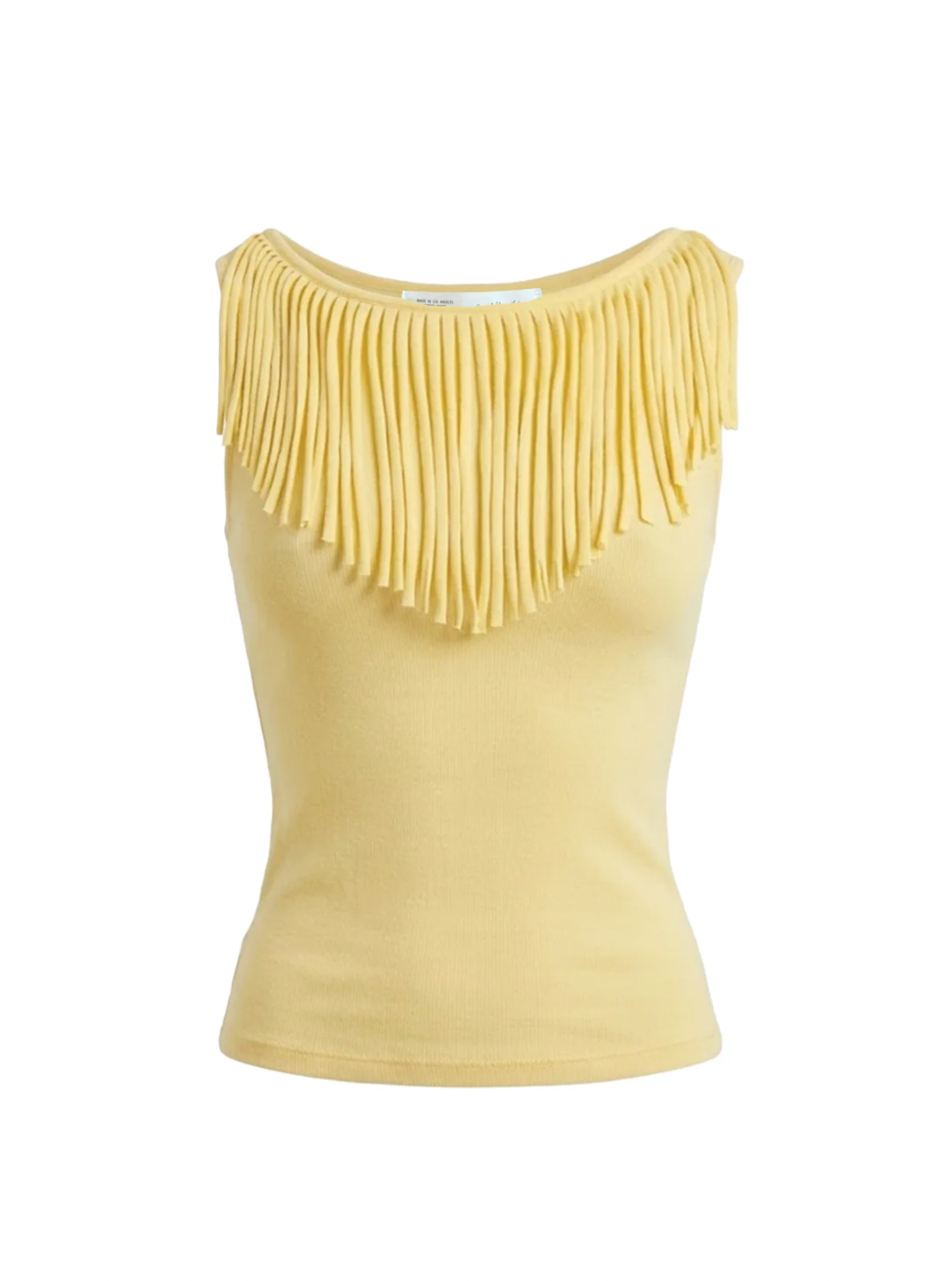 Muse Fringe Tank Top in Daffodil