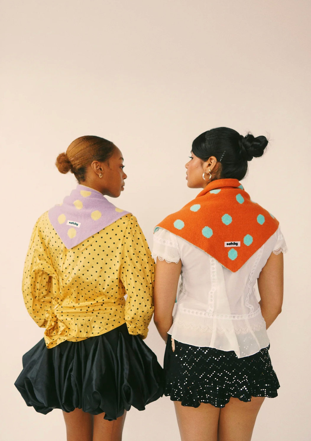 The Chakr Scarf in Purple & Butter Yellow