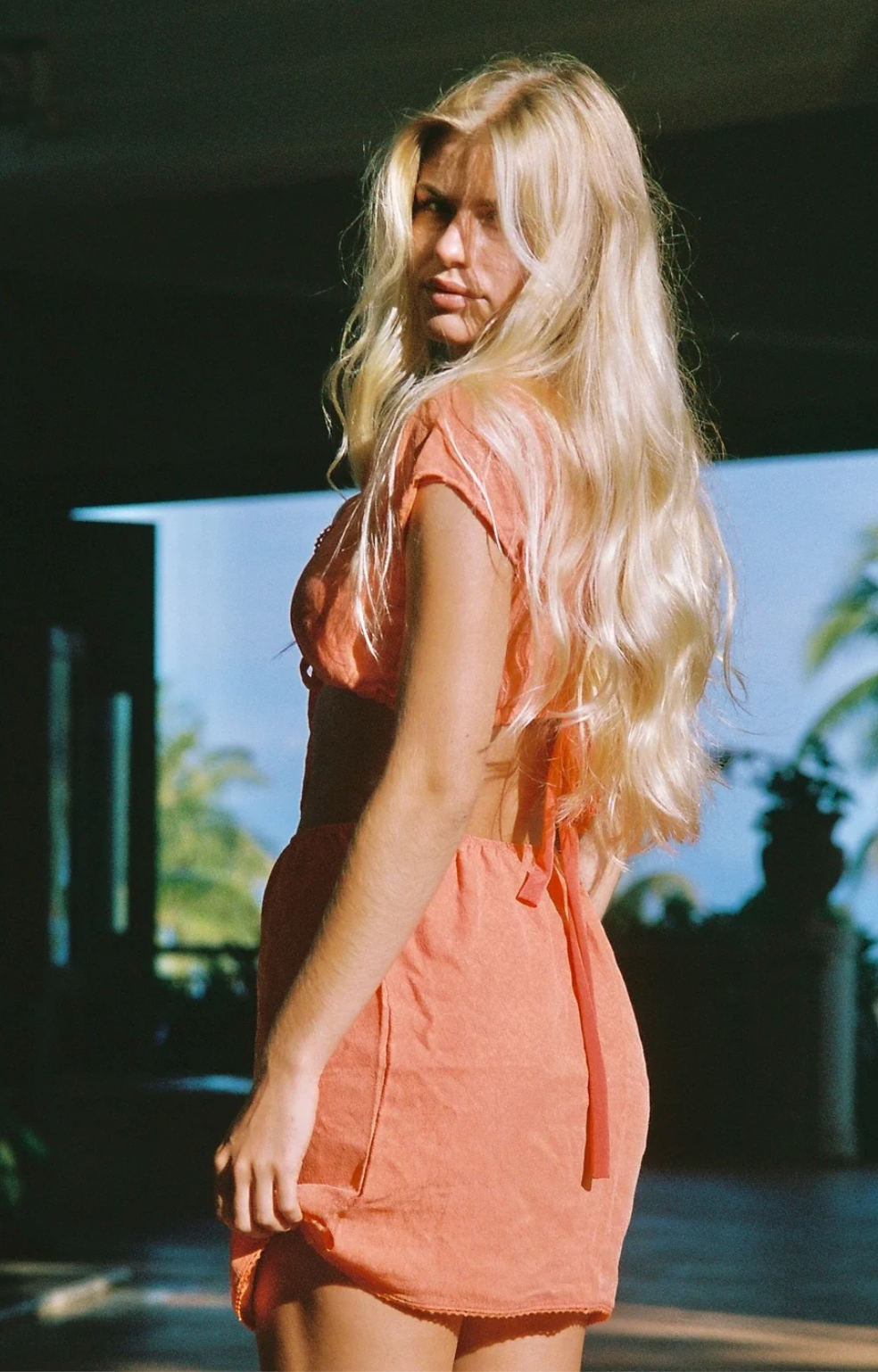 Midi Skirt - Papaya