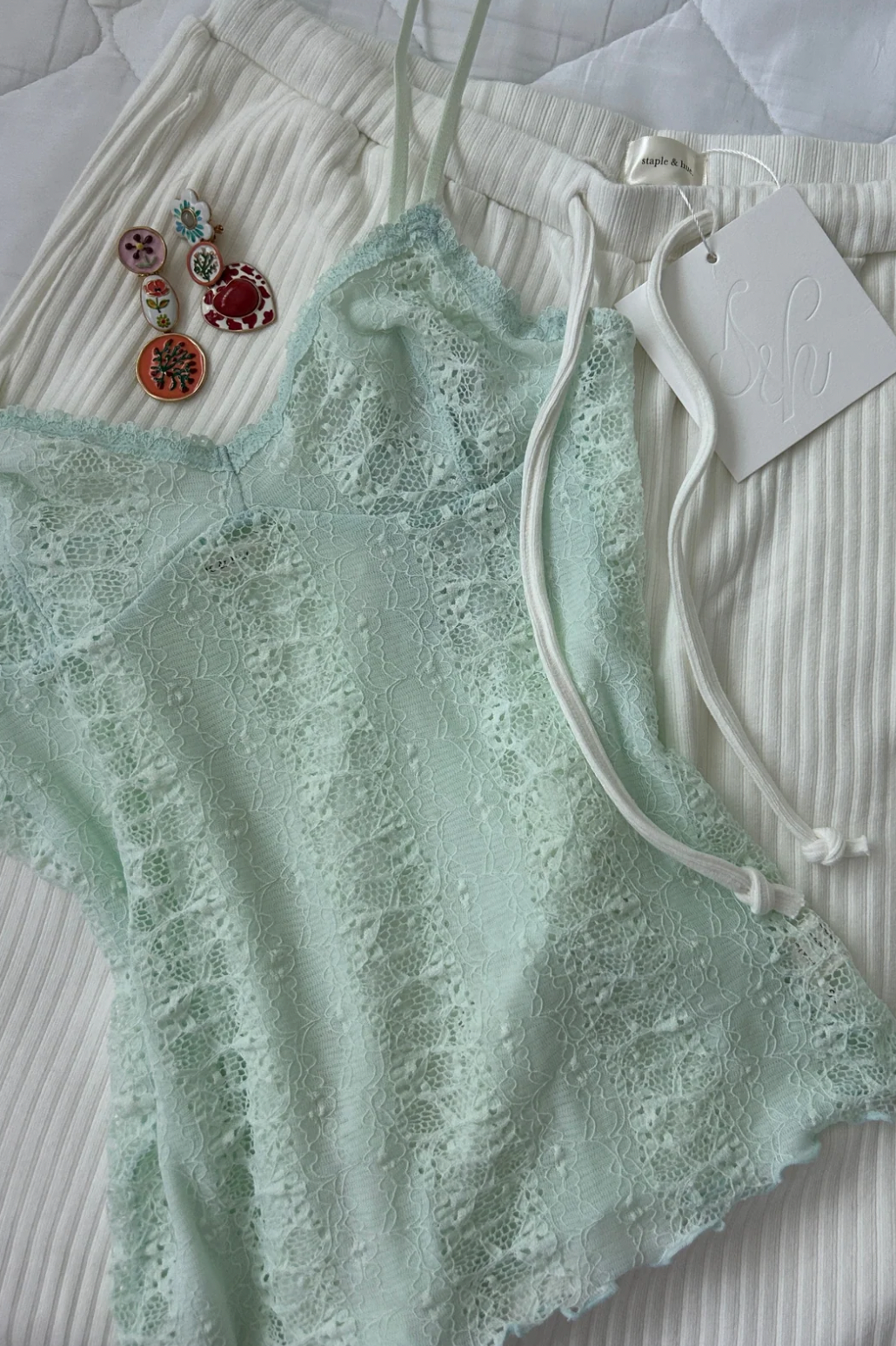 Lace Camisole Peppermint