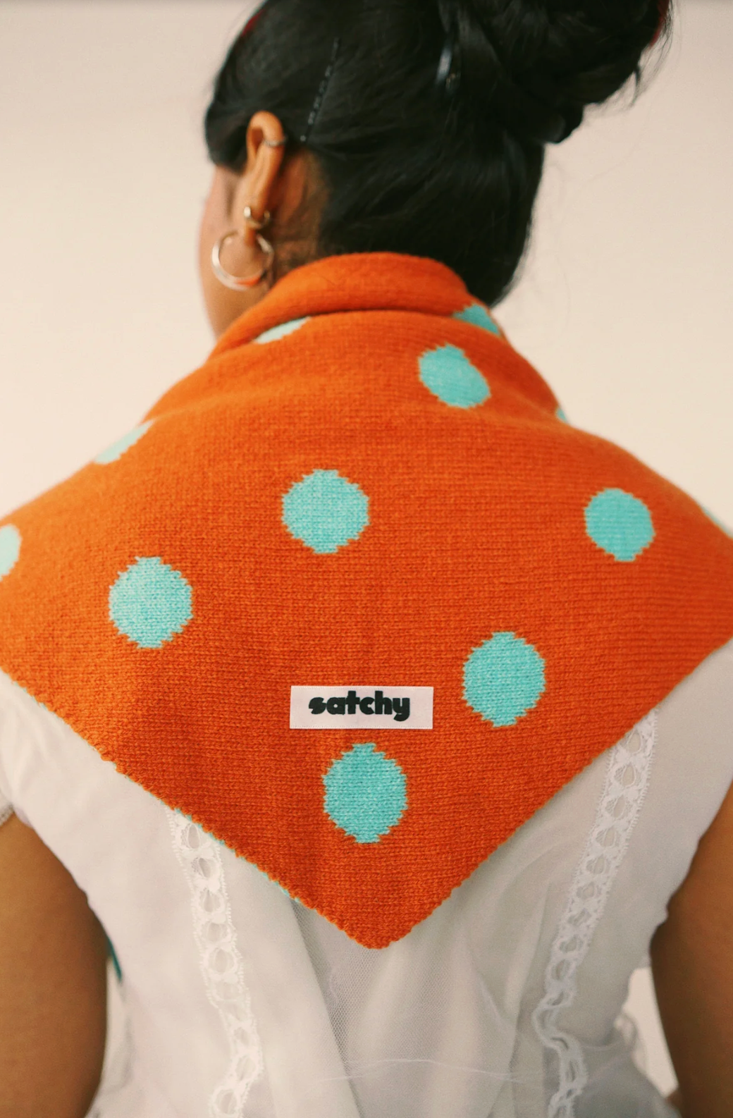 The Chakr Scarf in Terracotta & Teal