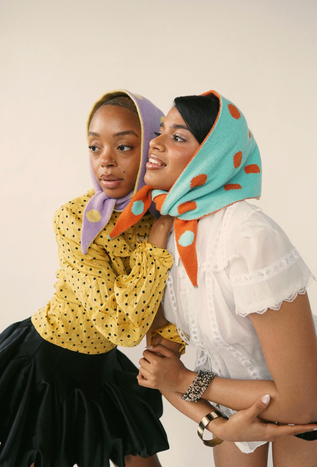 The Chakr Scarf in Purple & Butter Yellow